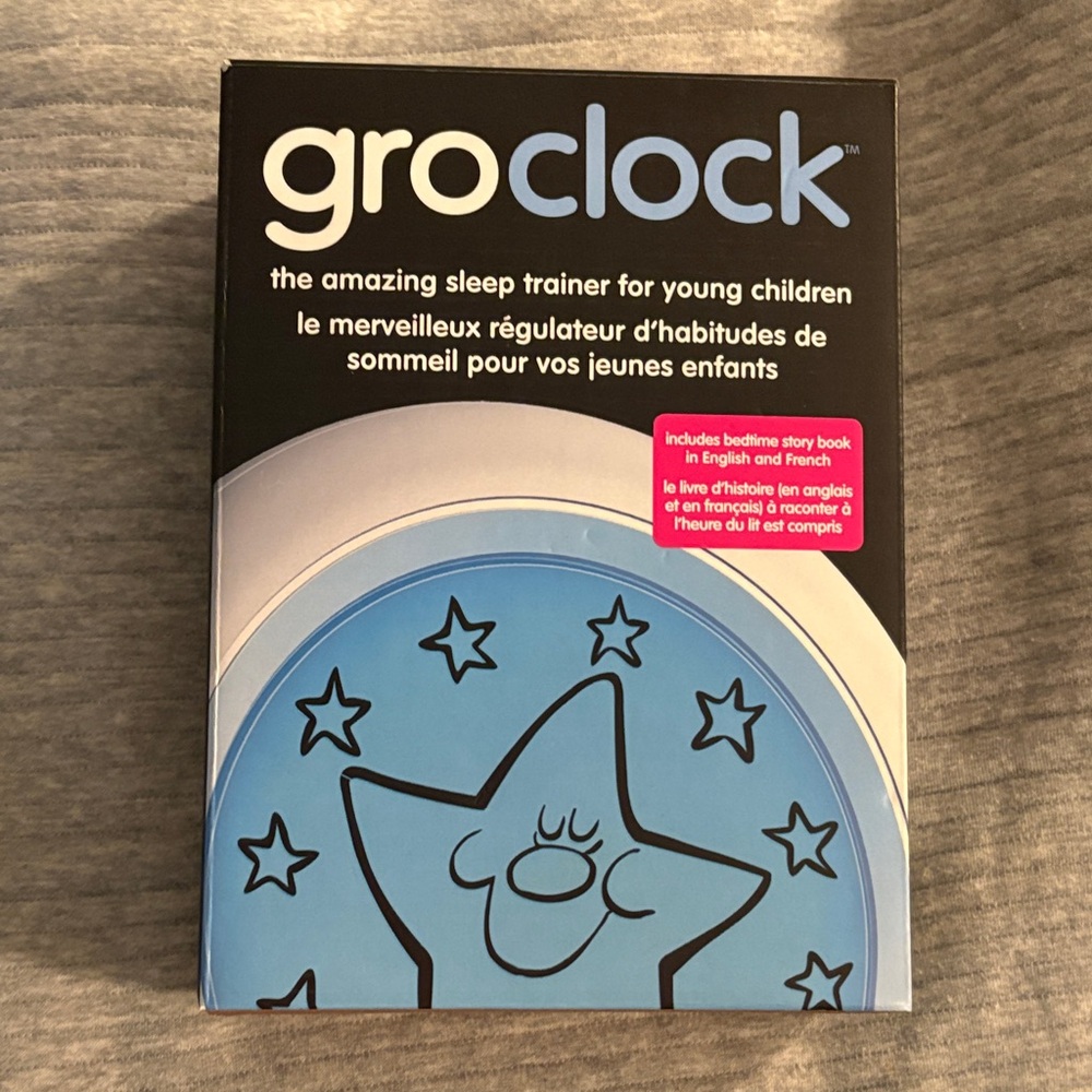 Groclock Sleep Trainer with Blue Star Design